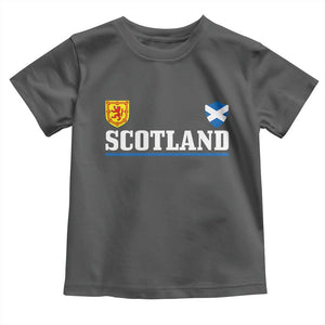 Scotland Dual Crest Lion Rampant Shield Saltire Flag Toddler T Shirt Football Fans Match Day