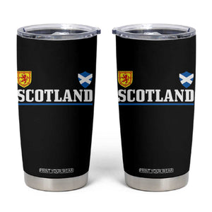 Scotland Dual Crest Lion Rampant Shield Saltire Flag Tumbler Cup Football Fans Match Day