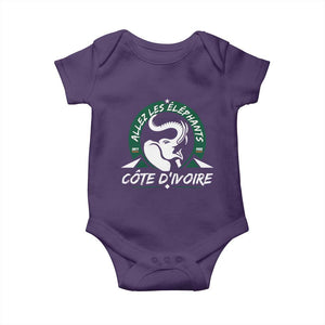 Allez Les Elephants Cote d'Ivoire Soccer Fan Baby Onesie Ivory Coast Pride Football Lovers