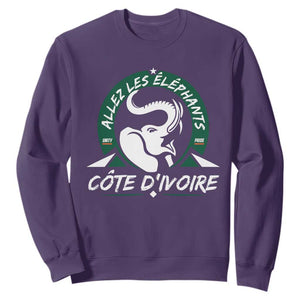 Allez Les Elephants Cote d'Ivoire Soccer Fan Sweatshirt Ivory Coast Pride Football Lovers