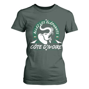 Allez Les Elephants Cote d'Ivoire Soccer Fan T Shirt For Women Ivory Coast Pride Football Lovers