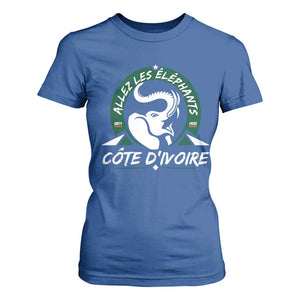 Allez Les Elephants Cote d'Ivoire Soccer Fan T Shirt For Women Ivory Coast Pride Football Lovers