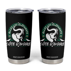 Allez Les Elephants Cote d'Ivoire Soccer Fan Tumbler Cup Ivory Coast Pride Football Lovers