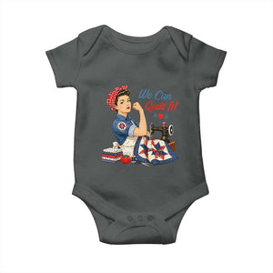 Funny Rosie We Can Quilt It Baby Onesie Quilting Sewing Crafty Joke