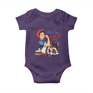 Funny Rosie We Can Quilt It Baby Onesie Quilting Sewing Crafty Joke
