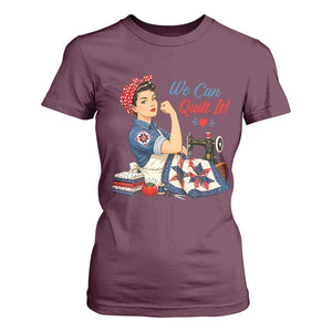 Funny Rosie We Can Quilt It T Shirt For Women Quilting Sewing Crafty Joke