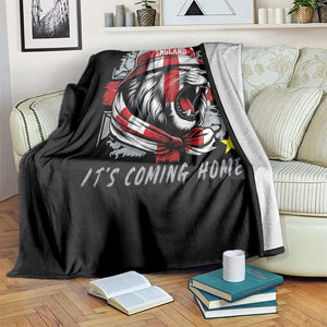 Roaring Lions England Football Pride Throw Blanket Retro Patriotic Soccer British Football Fans