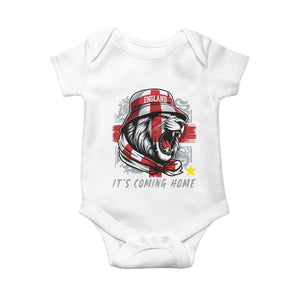 Roaring Lions England Football Pride Baby Onesie Retro Patriotic Soccer British Football Fans