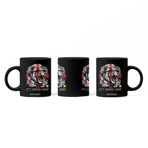 Roaring Lions England Football Pride Coffee Mug Retro Patriotic Soccer British Football Fans