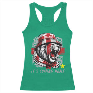 Roaring Lions England Football Pride Racerback Tank Top Retro Patriotic Soccer British Football Fans