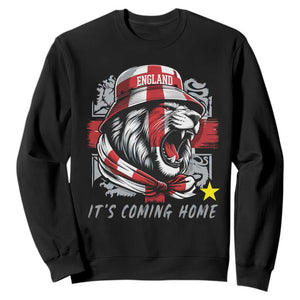 Roaring Lions England Football Pride Sweatshirt Retro Patriotic Soccer British Football Fans