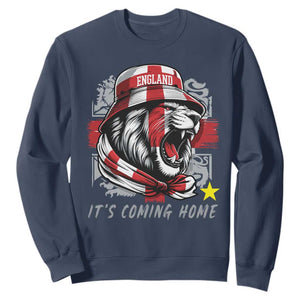 Roaring Lions England Football Pride Sweatshirt Retro Patriotic Soccer British Football Fans