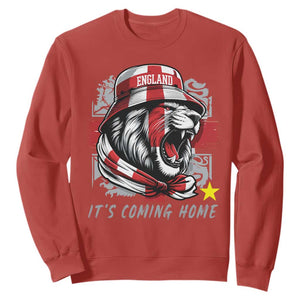 Roaring Lions England Football Pride Sweatshirt Retro Patriotic Soccer British Football Fans