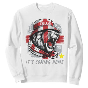 Roaring Lions England Football Pride Sweatshirt Retro Patriotic Soccer British Football Fans