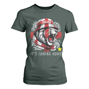 Roaring Lions England Football Pride T Shirt For Women Retro Patriotic Soccer British Football Fans