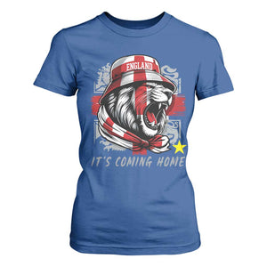 Roaring Lions England Football Pride T Shirt For Women Retro Patriotic Soccer British Football Fans