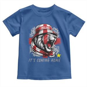 Roaring Lions England Football Pride Toddler T Shirt Retro Patriotic Soccer British Football Fans