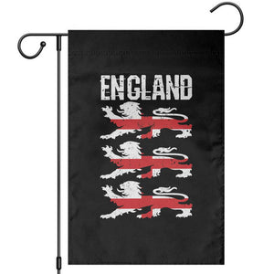Vintage Three Lions England Pride Garden Flag Patriotic Soccer British Football Fans