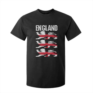 Vintage Three Lions England Pride T Shirt For Kid Patriotic Soccer British Football Fans