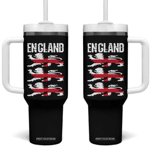 Vintage Three Lions England Pride Tumbler With Handle Patriotic Soccer British Football Fans