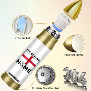 It is Coming Home England Football Flag Bullet Tumbler Patriotic Soccer Fans St Georges Cross Heritage Pride