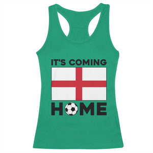 It is Coming Home England Football Flag Racerback Tank Top Patriotic Soccer Fans St Georges Cross Heritage Pride