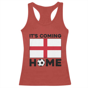 It is Coming Home England Football Flag Racerback Tank Top Patriotic Soccer Fans St Georges Cross Heritage Pride