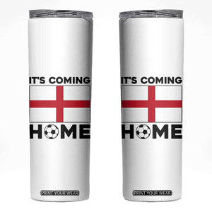 It is Coming Home England Football Flag Skinny Tumbler Patriotic Soccer Fans St Georges Cross Heritage Pride