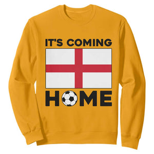 It is Coming Home England Football Flag Sweatshirt Patriotic Soccer Fans St Georges Cross Heritage Pride