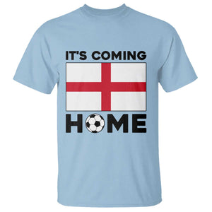It is Coming Home England Football Flag T Shirt Patriotic Soccer Fans St Georges Cross Heritage Pride