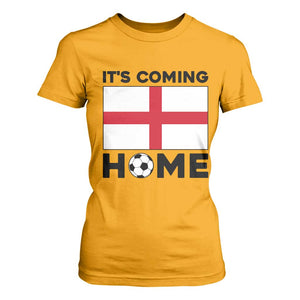 It is Coming Home England Football Flag T Shirt For Women Patriotic Soccer Fans St Georges Cross Heritage Pride