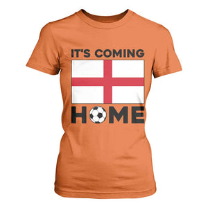 It is Coming Home England Football Flag T Shirt For Women Patriotic Soccer Fans St Georges Cross Heritage Pride