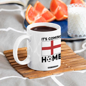 It is Coming Home England Football Flag Coffee Mug Patriotic Soccer Fans St Georges Cross Heritage Pride