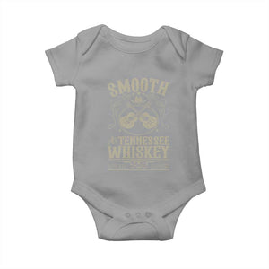 Smooth As Tennessee Whiskey Baby Onesie Country Music Guitar Drinking Addict TS02 Sport Gray Print Your Wear
