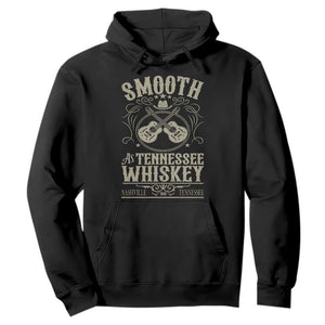 Smooth As Tennessee Whiskey Hoodie Country Music Guitar Drinking Addict TS02 Black Print Your Wear