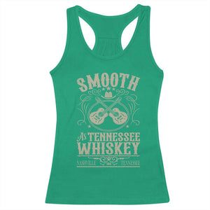 Smooth As Tennessee Whiskey Racerback Tank Top Country Music Guitar Drinking Addict TS02 Irish Green Print Your Wear