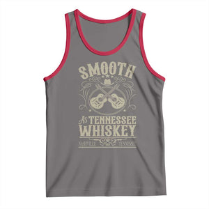 Smooth As Tennessee Whiskey Tank Top Country Music Guitar Drinking Addict TS02 Deep Heather Red Print Your Wear