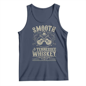 Smooth As Tennessee Whiskey Tank Top Country Music Guitar Drinking Addict TS02 Navy Print Your Wear