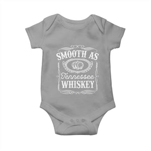 Smooth As Tennessee Whiskey Distillery Barrel Vintage Baby Onesie TS02 Sport Gray Print Your Wear
