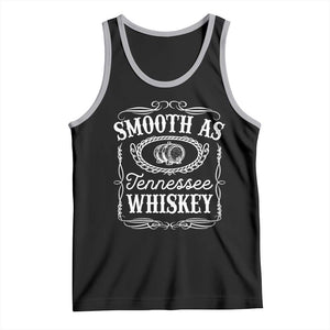 Smooth As Tennessee Whiskey Distillery Barrel Vintage Tank Top TS02 Black Athletic Heather Print Your Wear