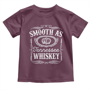 Smooth As Tennessee Whiskey Distillery Barrel Vintage Toddler T Shirt TS02 Maroon Print Your Wear