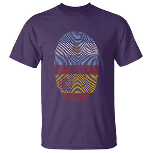 Argentina Spain Flag Fingerprint Graphic T Shirt Dual Heritage Spanish Argetine Pride Match Day