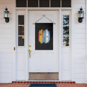 Argentina Spain Dual Heritage Flag Graphic Garden Flag Vintage Spanish Argetine Match Day Pride