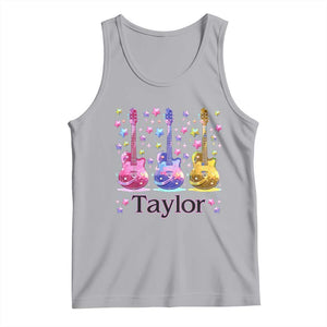 Taylor Name Tank Top Retro Groovy 70s 80s TS02 Athletic Heather Print Your Wear