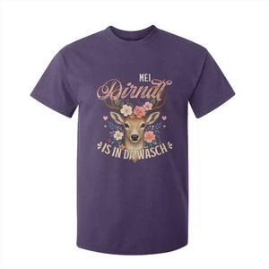 Funny Oktoberfest Deer T Shirt For Kid Mei Dirndl Is In Da Wasch German Bavarian Costume TS02 Purple Print Your Wear