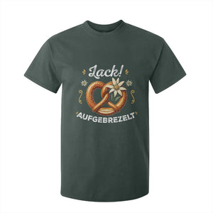 Zack Aufgebrezelt Oktoberfest T Shirt For Kid Dress Up Funny Pretzel Edelweiss Bavarian Festival TS02 Dark Forest Green Print Your Wear