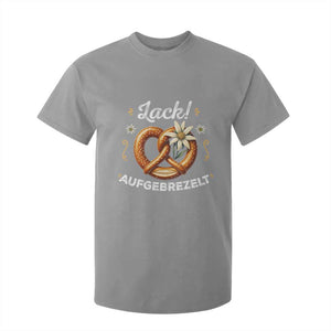 Zack Aufgebrezelt Oktoberfest T Shirt For Kid Dress Up Funny Pretzel Edelweiss Bavarian Festival TS02 Sport Gray Print Your Wear