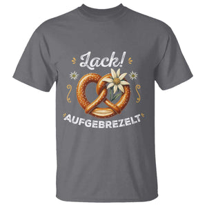 Zack Aufgebrezelt Oktoberfest T Shirt Dress Up Funny Pretzel Edelweiss Bavarian Festival TS02 Charcoal Print Your Wear
