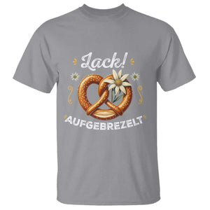 Zack Aufgebrezelt Oktoberfest T Shirt Dress Up Funny Pretzel Edelweiss Bavarian Festival TS02 Sport Gray Print Your Wear