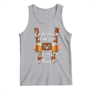 Lederhosen Forgotten Oktoberfest Tank Top Durscht Mitbracht Funny Beer Drinking TS02 Athletic Heather Print Your Wear